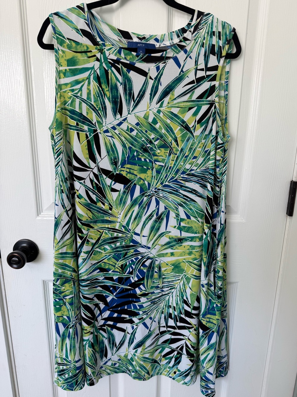 Apt. 9 Tropical Palm Leaf Dress XL